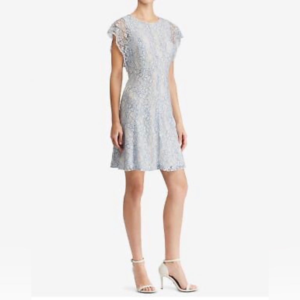 NWT American Living Lace Flutter Sleeve Dress